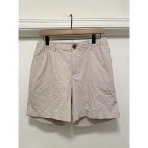 Chubbies Tan Shorts 6" Inseam Mens Size Large flat front Vacation Casual Khaki